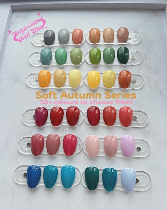 Handmade Press On Nails: Reusable, Glue Ons, Acrylic Gel, Almond Round Short, Hand-painted Custom