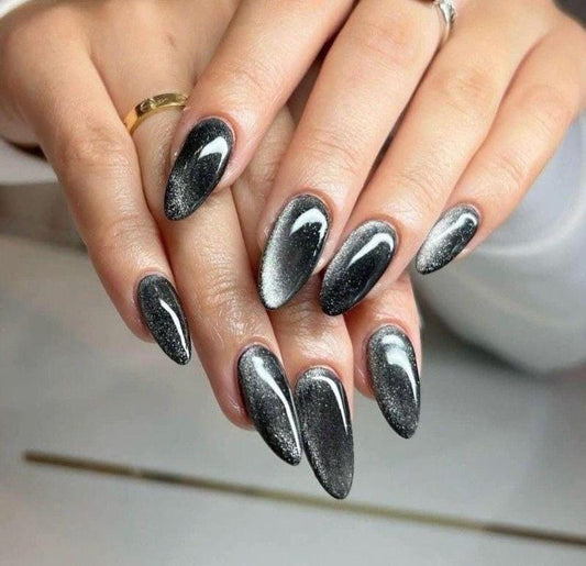 Handmade Press On Nails: Reusable, Gel, Almond Round Short, Handpainted, Halloween Fall Autumn October