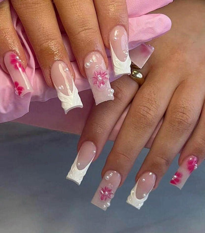 Handmade Press On Nails: Reusable, Glue Ons, Acrylic Gel, Almond Round Short, Hand-painted Custom