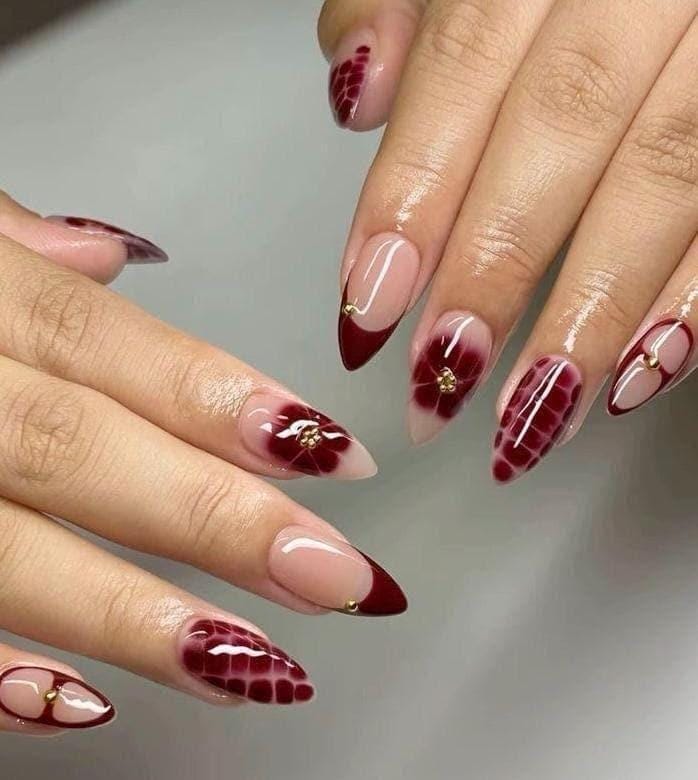 Handmade Press On Nails: Reusable, Glue Ons, Acrylic Gel, Almond Round Short, Hand-painted Custom