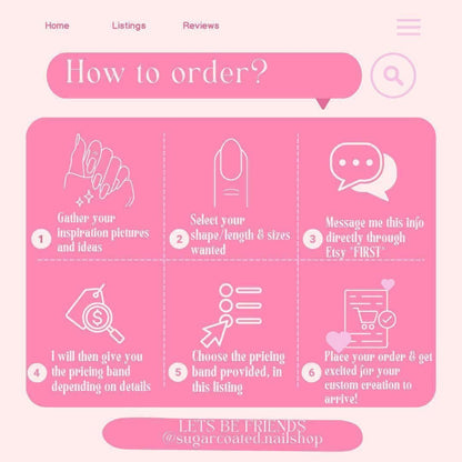 Handmade Press On Nails: Reusable, Glue Ons, Acrylic Gel, Almond Round Short, Hand-painted Custom