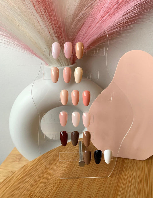 Handmade Press On Nails: Reusable, Glue Ons, Acrylic Gel, Almond Round Short, Hand-painted Custom