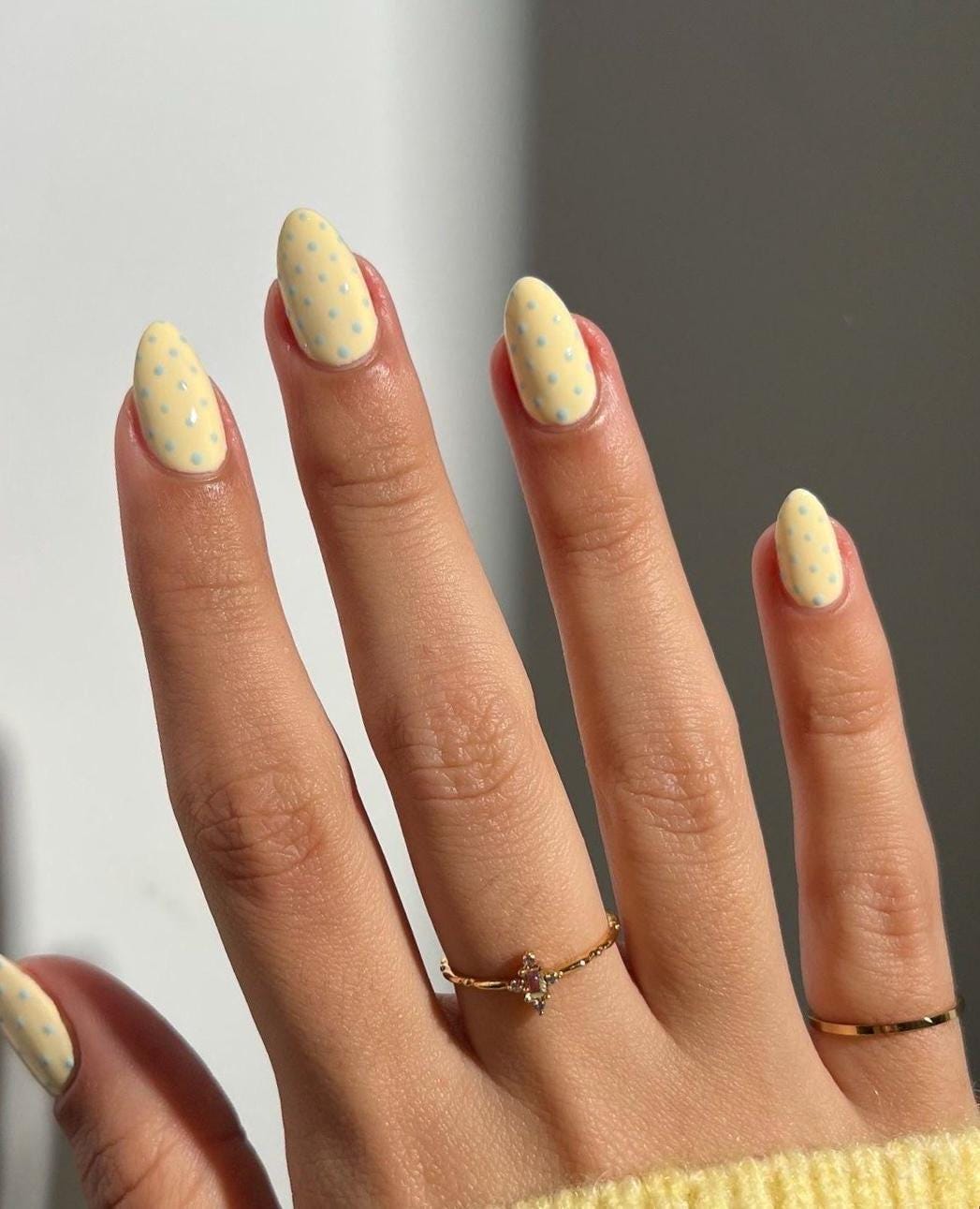 Handmade Press On Nails: Reusable, Glue Ons, Acrylic Gel, Almond Round Short, Hand-painted Custom