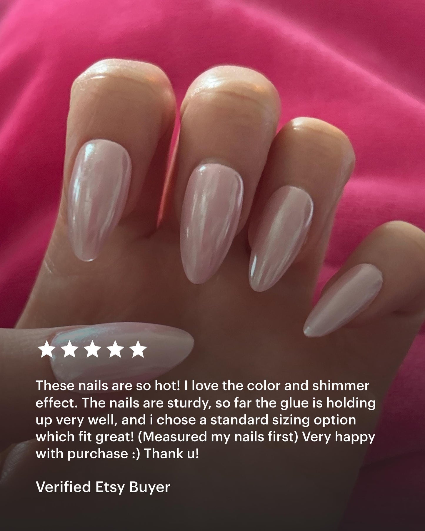 Handmade Press On Nails: Reusable, Glue Ons, Acrylic Gel, Almond Round Short, Hand-painted Custom