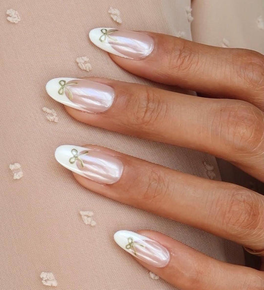 Handmade Press On Nails: Reusable, Glue Ons, Acrylic Gel, Almond Round Short, Hand-painted Custom