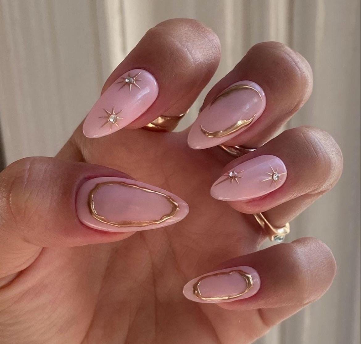 Handmade Press On Nails: Reusable, Trending, Almond Round Short, Xmas Christmas Winter