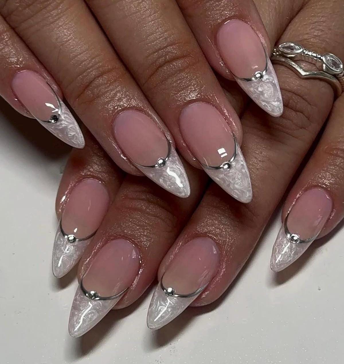 Handmade Press On Nails: Reusable, Glue Ons, Acrylic Gel, Almond Round Short, Hand-painted Custom